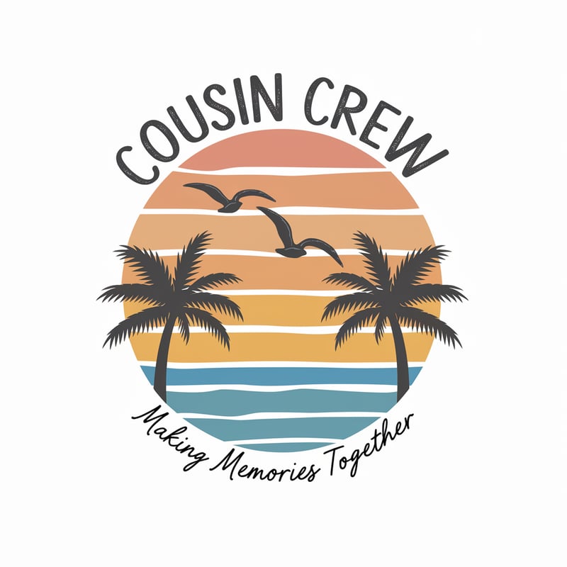 Beach Cousin Crew T-shirt Design
