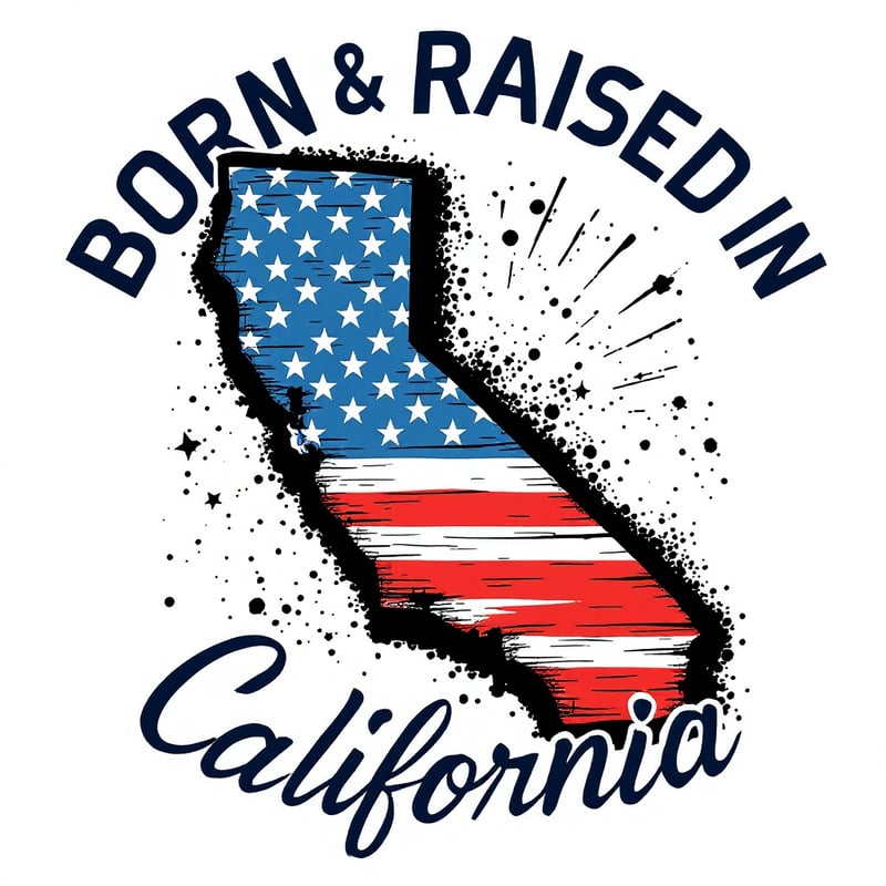 California T-Shirt Graphic Design
