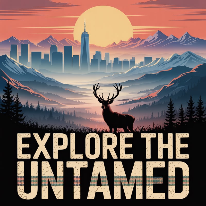 Rustic Outdoors Adventure with NY Skyline