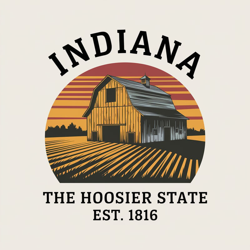 Indiana Rustic Barn Emblem