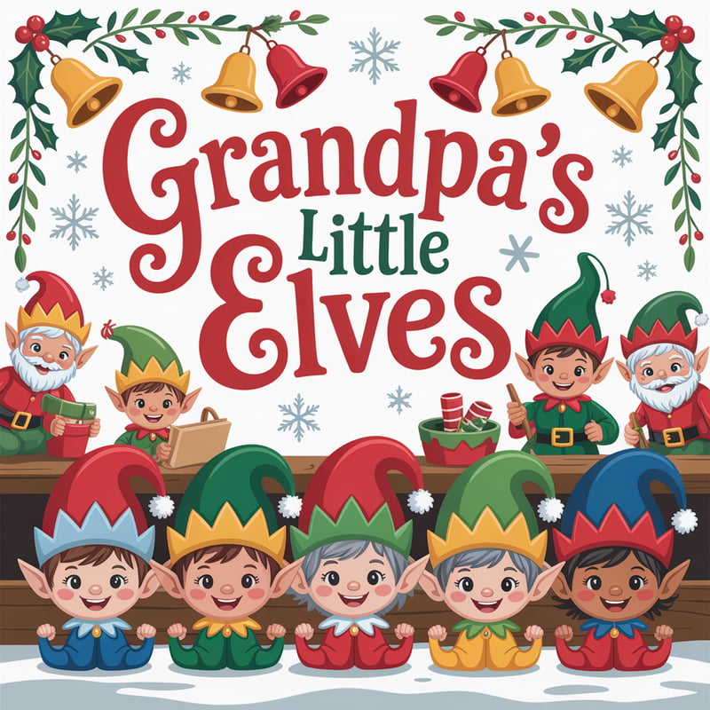 Grandpa's Little Elves Christmas Design