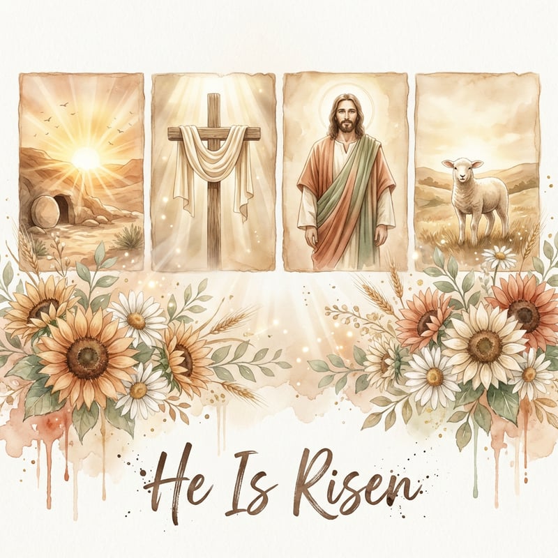 Elegant Christian Easter Illustration
