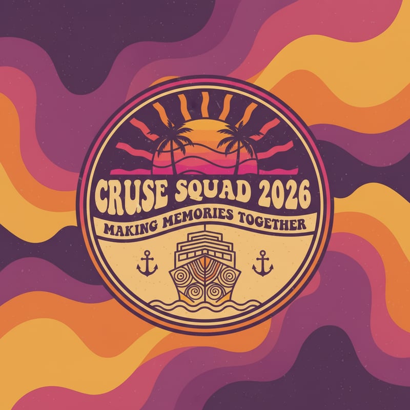 Psychedelic 60s Cruise Typography