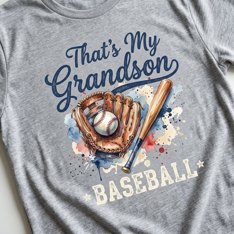 Baseball Grandson T-Shirt Design