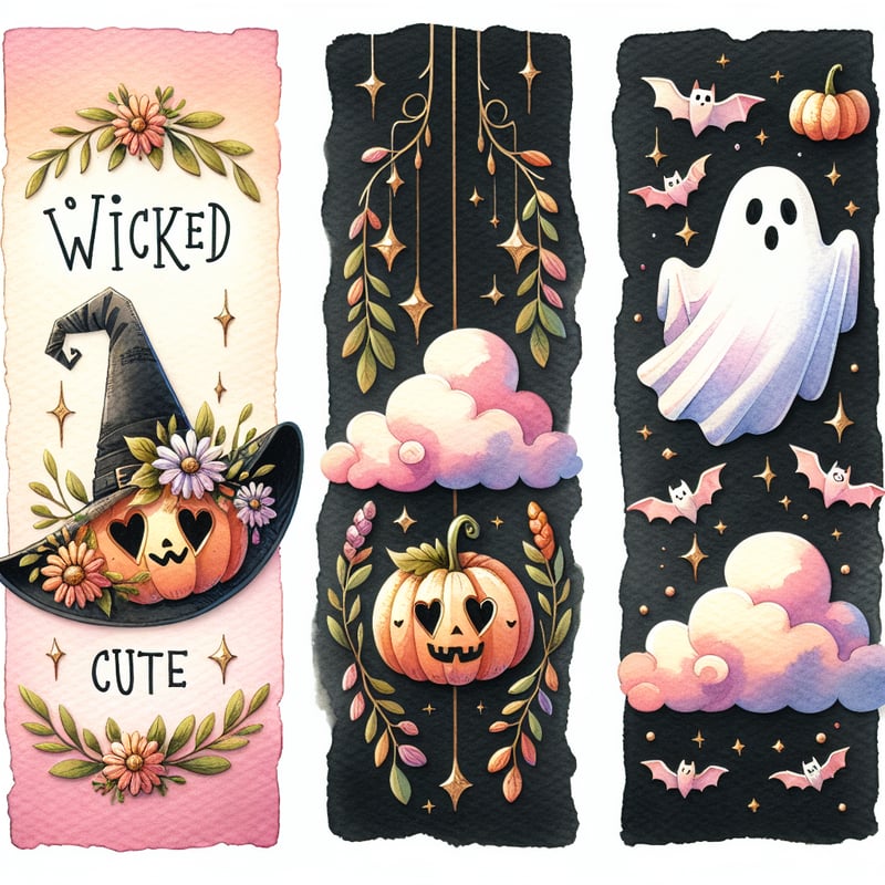 Wicked Cute Watercolor Collage