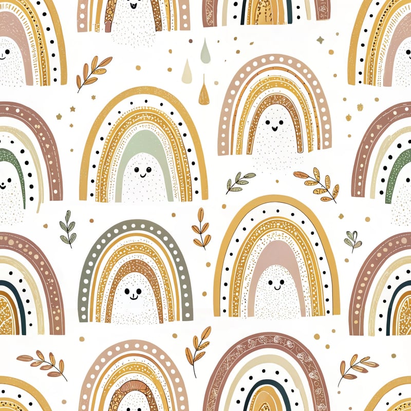 Boho Rainbows with Minimalist Ghosts