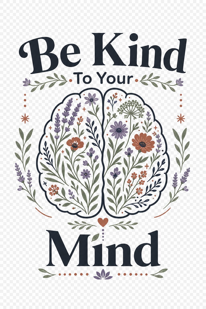 Be Kind To Your Mind Light Shirt Design
