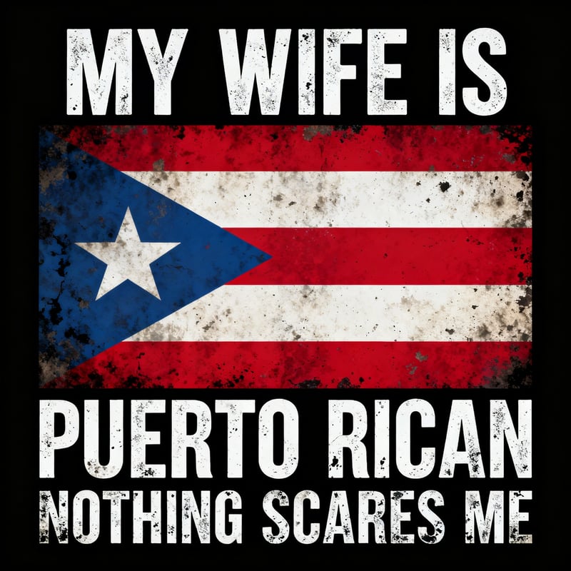 Puerto Rican Flag Graphic Design