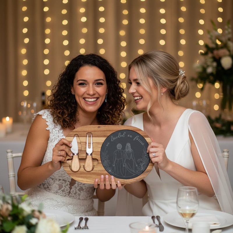 Mrs & Mrs Couple at Reception