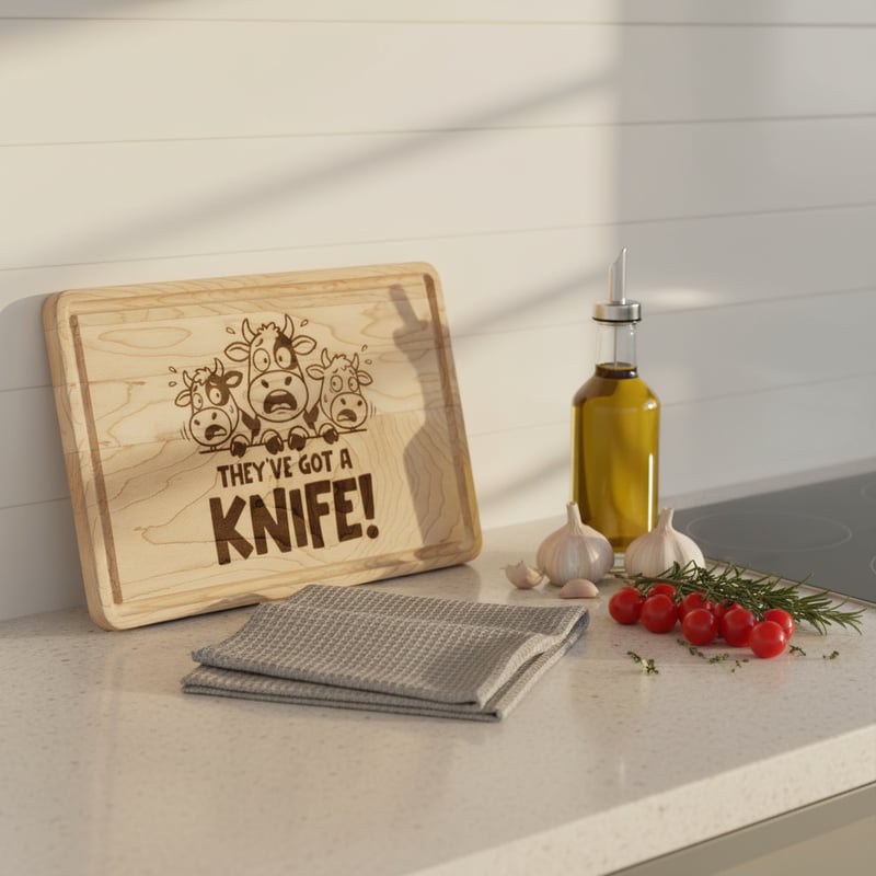 Cutting Board in Modern Kitchen