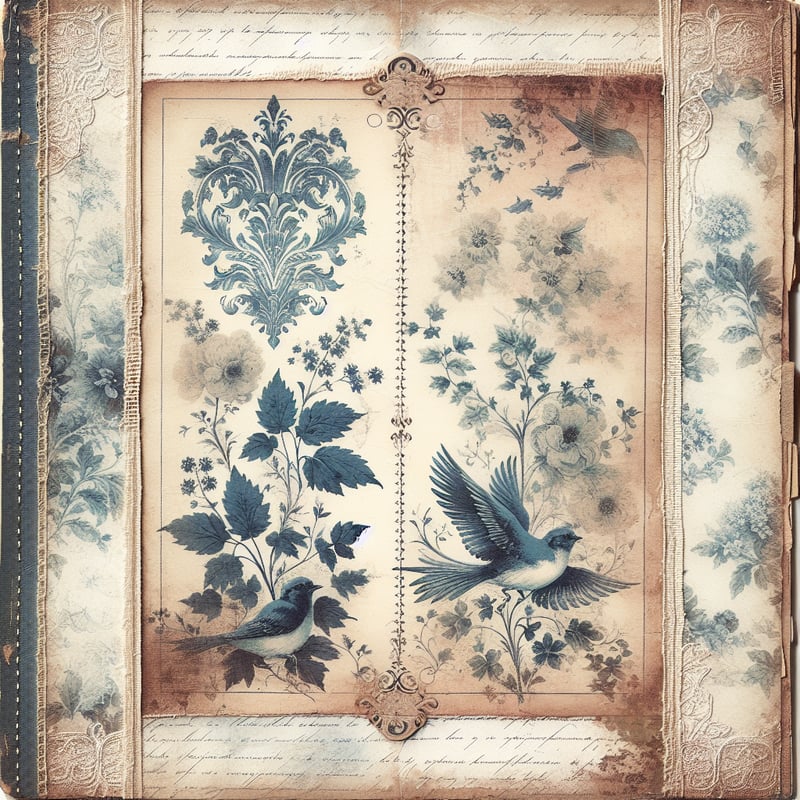 Vintage Junk Journal Page