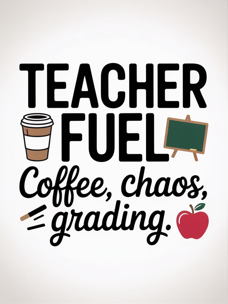 Teacher Fuel Coffee Design