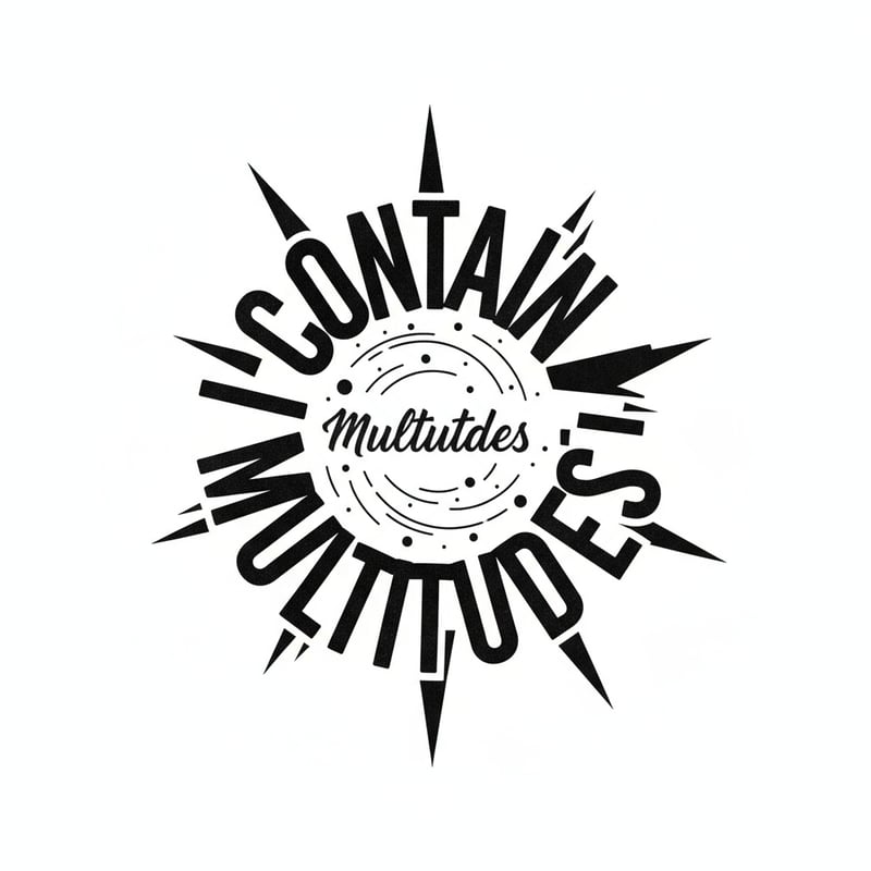 I Contain Multitudes Star Typography