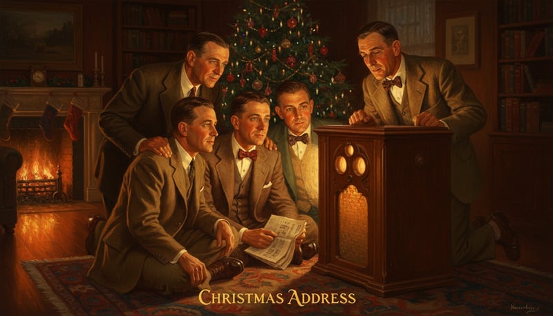 Nostalgic Rockwell Style Oil Painting