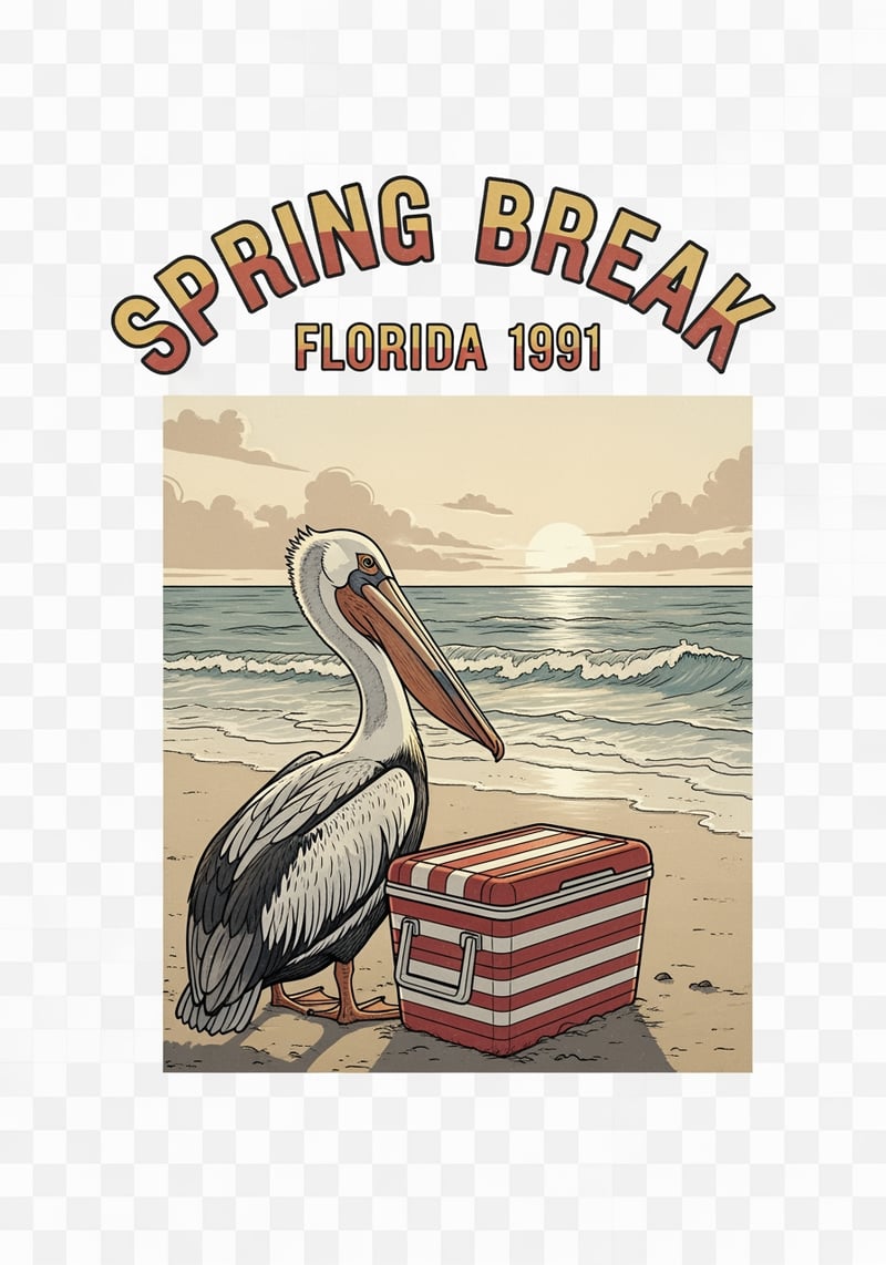 Early-90s Florida Spring Break Pelican