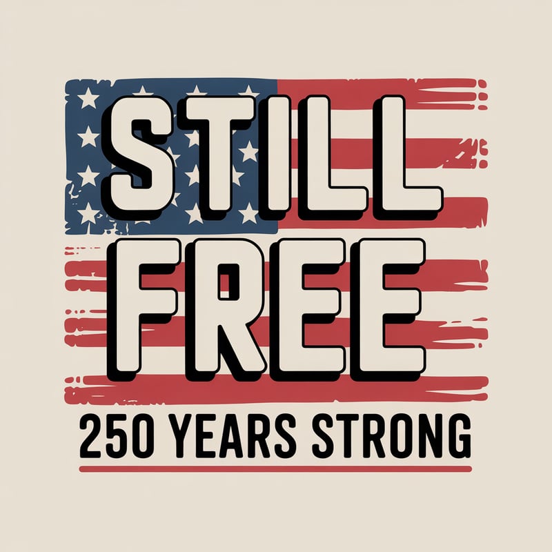 Still Free 250 Years T-Shirt Design
