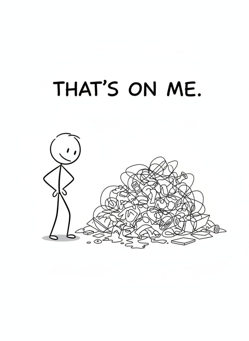 Minimalist Stick Figure Illustration