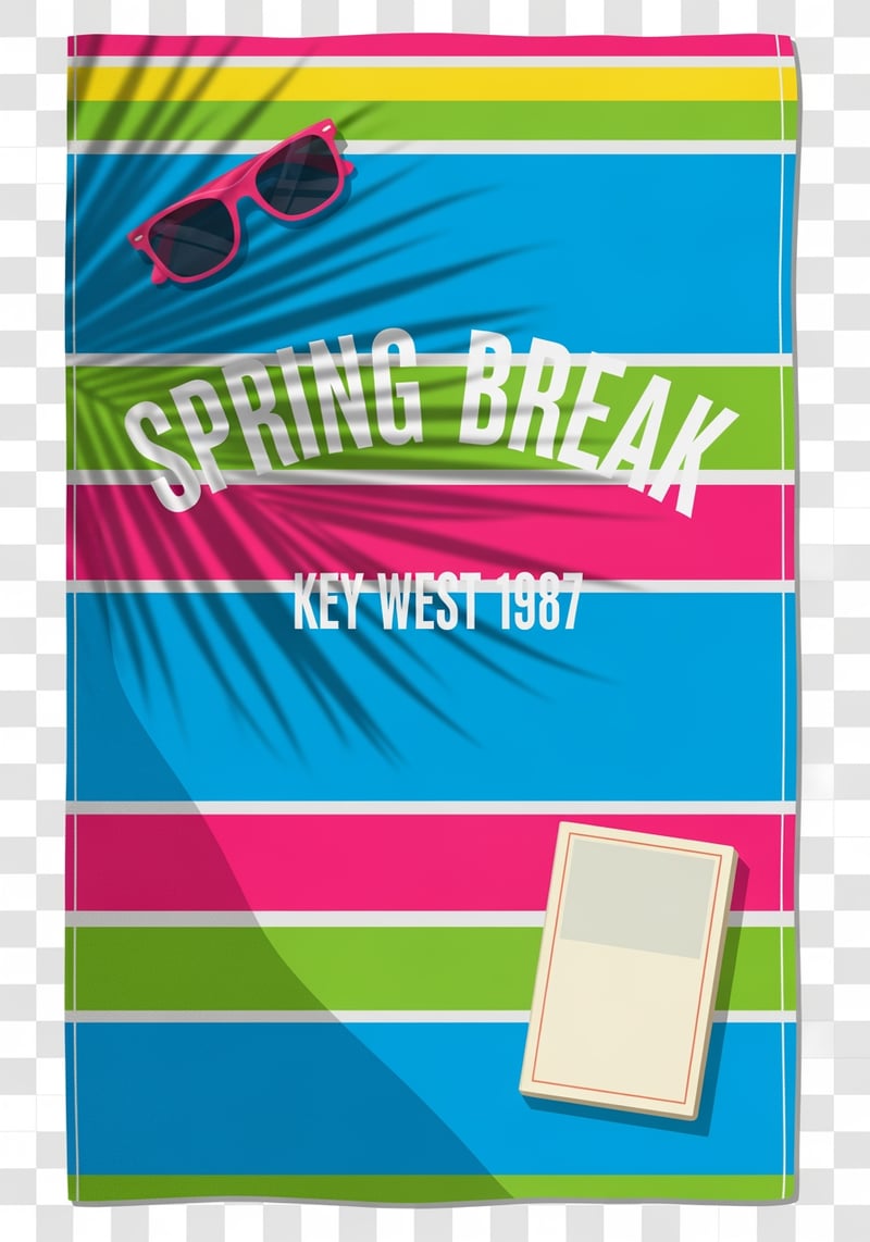 Retro 80s Spring Break Design