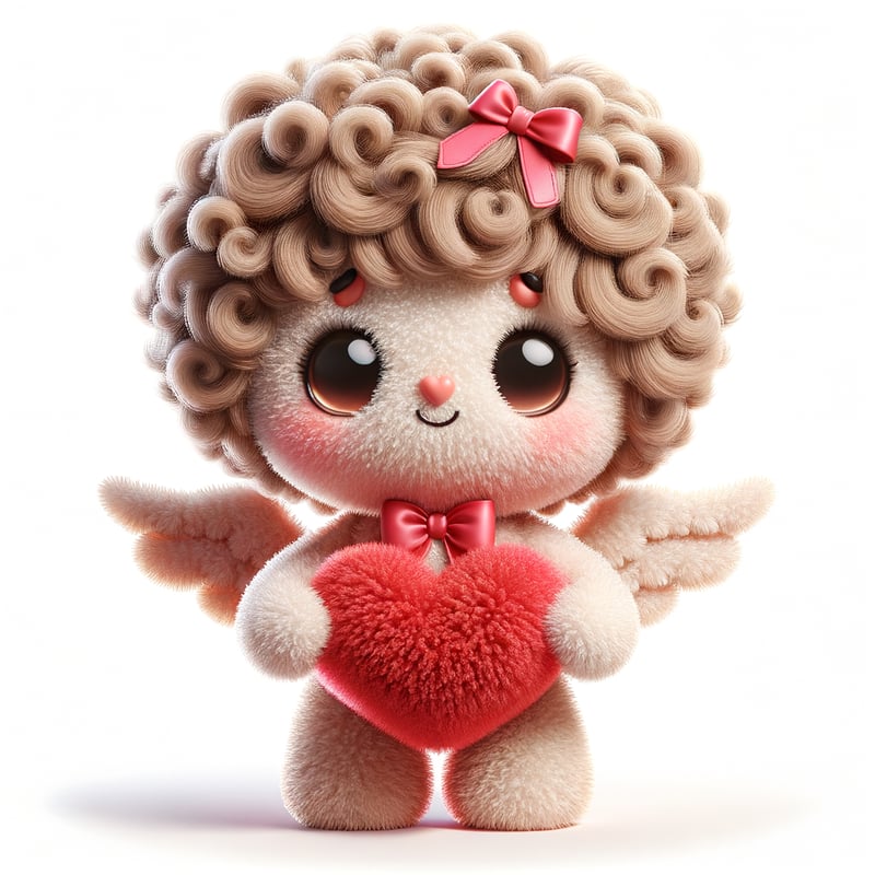 Fluffy Plush Cupid Toy
