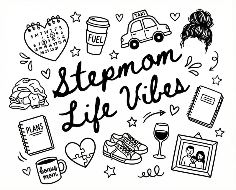 Stepmom Life Vibes Handwritten Design