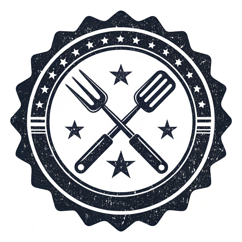 Rugged Black BBQ Emblem