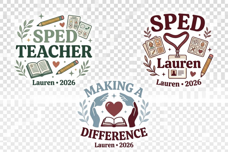 Special Education Teacher Designs PNG