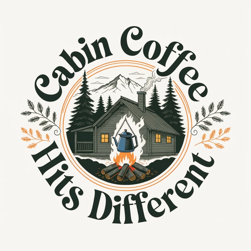 Rustic Camping Coffee Badge