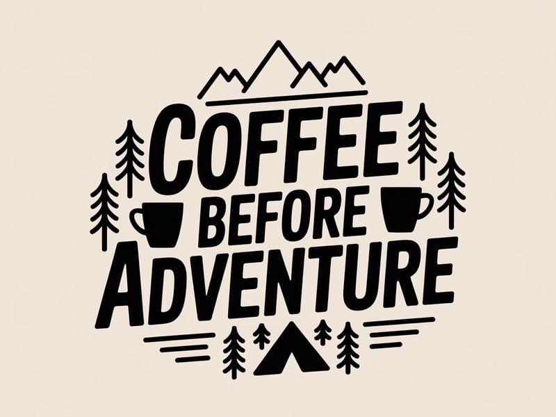 Camping Coffee Adventure Design