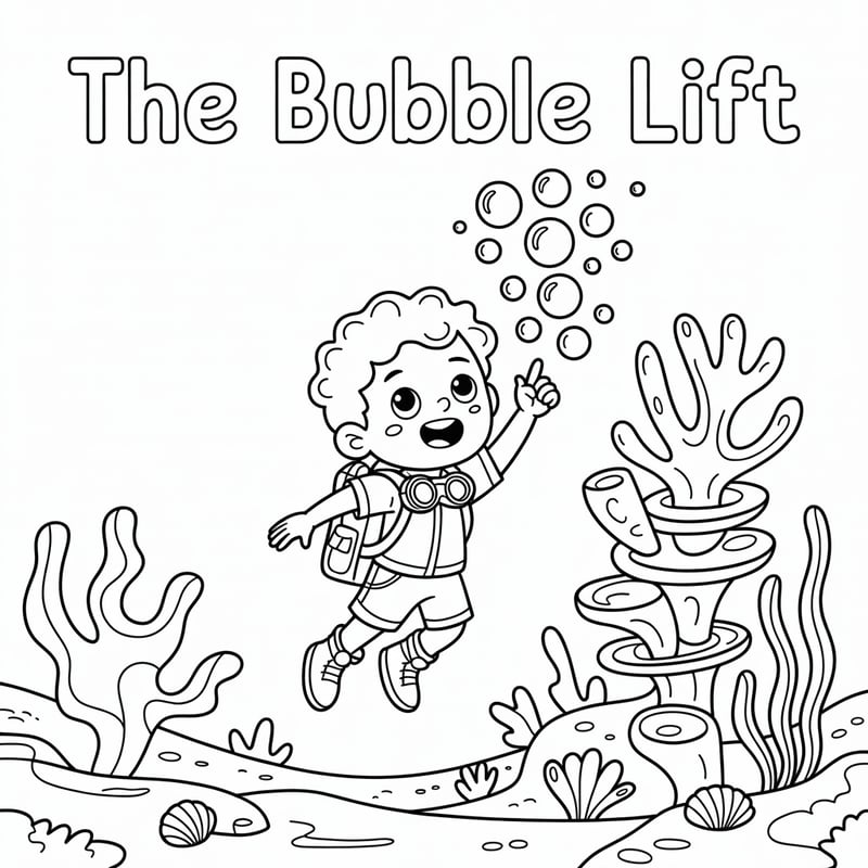 Underwater Explorer Ollie Coloring Page