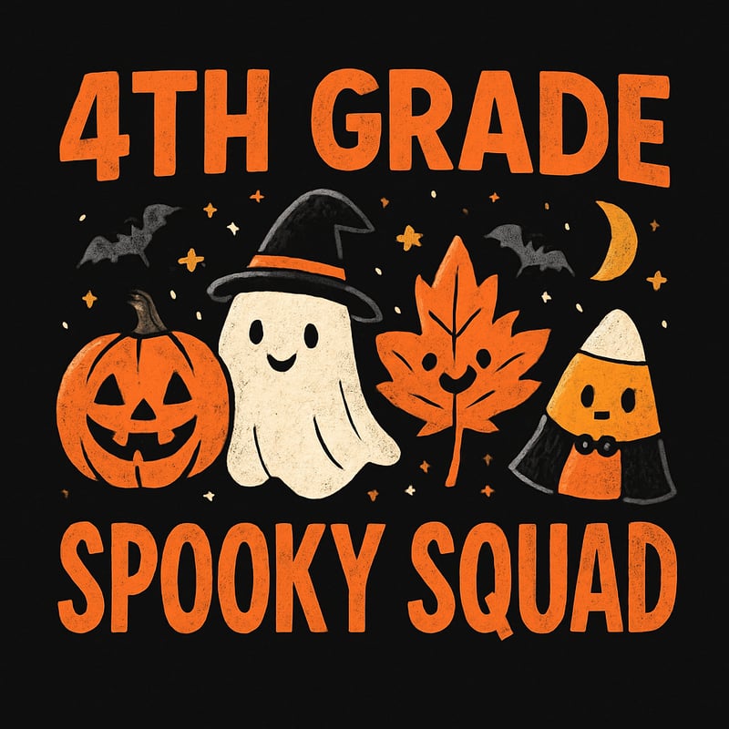 4th Grade Spooky Squad Halloween Tee