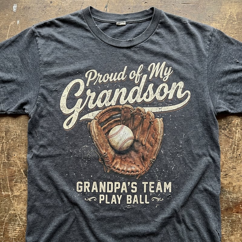 Vintage Proud Grandson Graphic Tee
