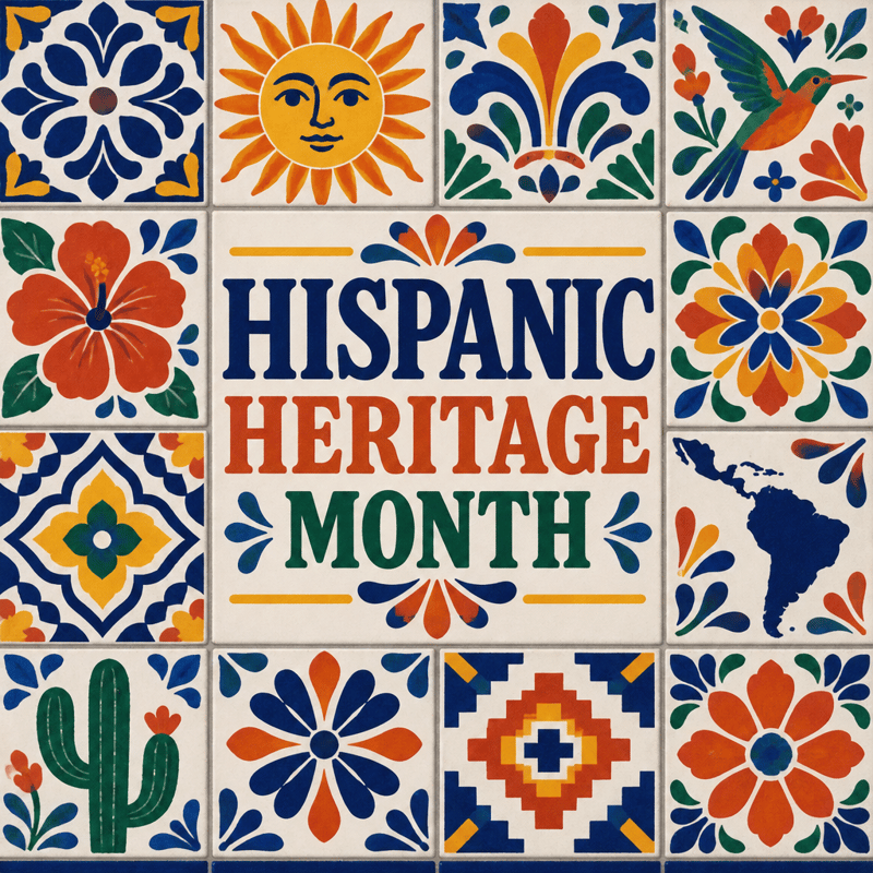 HISPANIC HERITAGE MONTH Tiled Accents