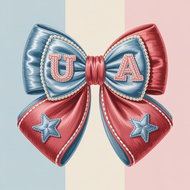 Coquette Patriotic Textile Design