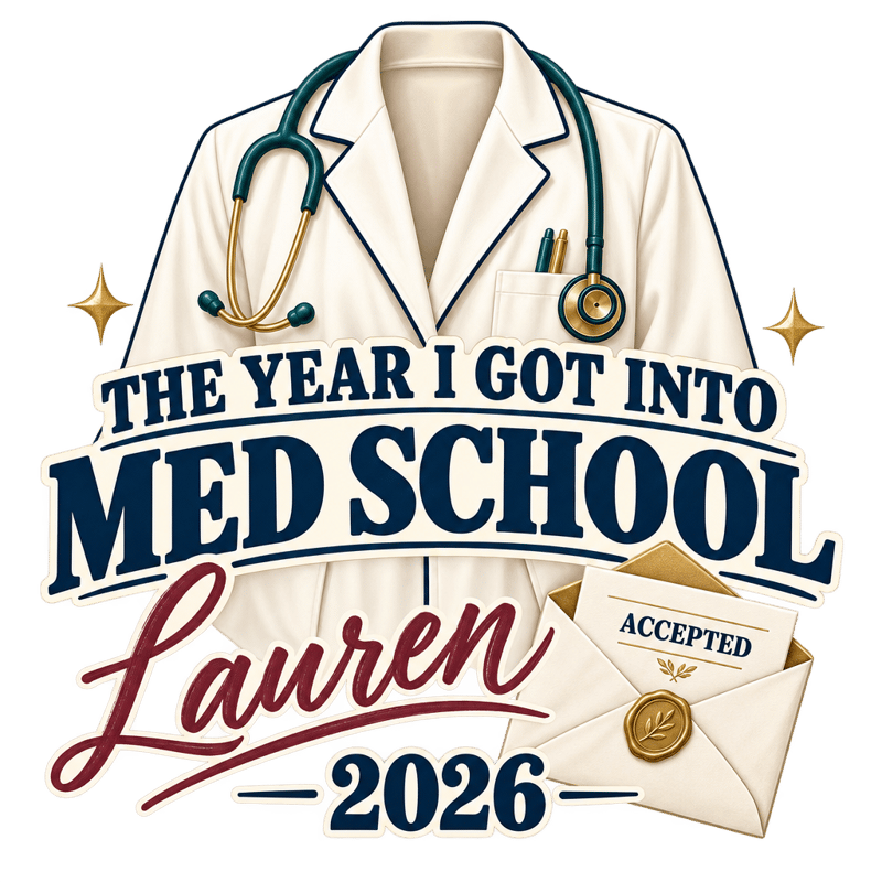 Medical School Acceptance Keepsake 2026