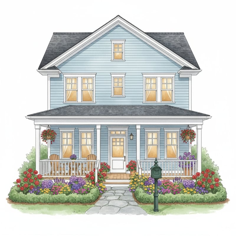Charming Suburban Home Exterior