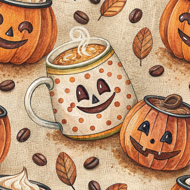 Hand-Drawn Coffee Mugs Illustration