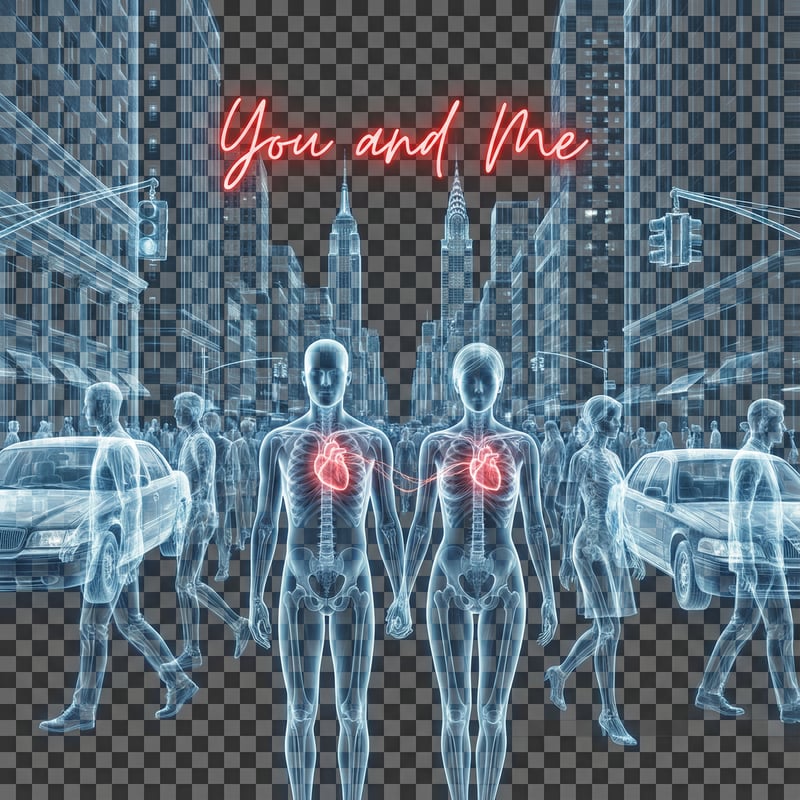 X-ray Illustration of NYC Street