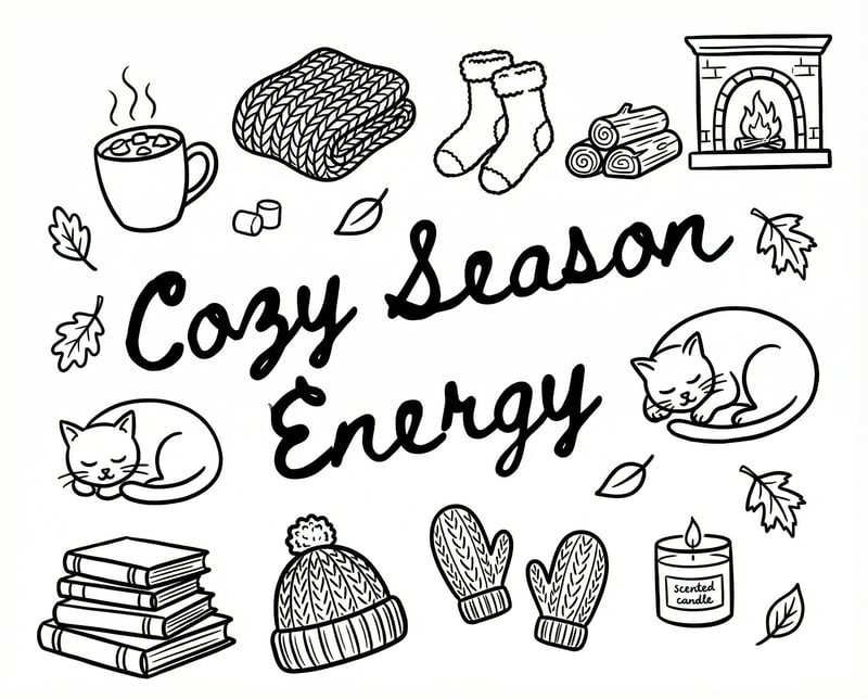 Cozy Season Energy Handwritten Design