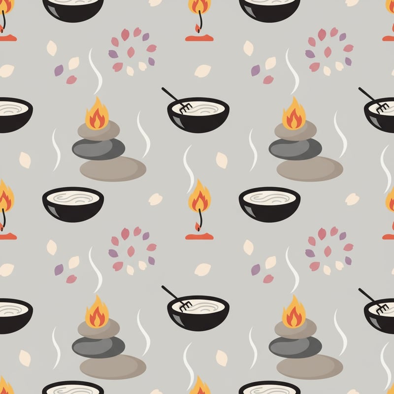 Seamless Aromatherapy Vector Pattern