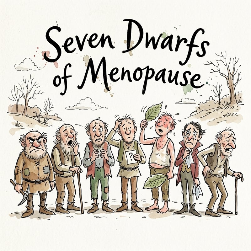 Seven Dwarfs of Menopause Art