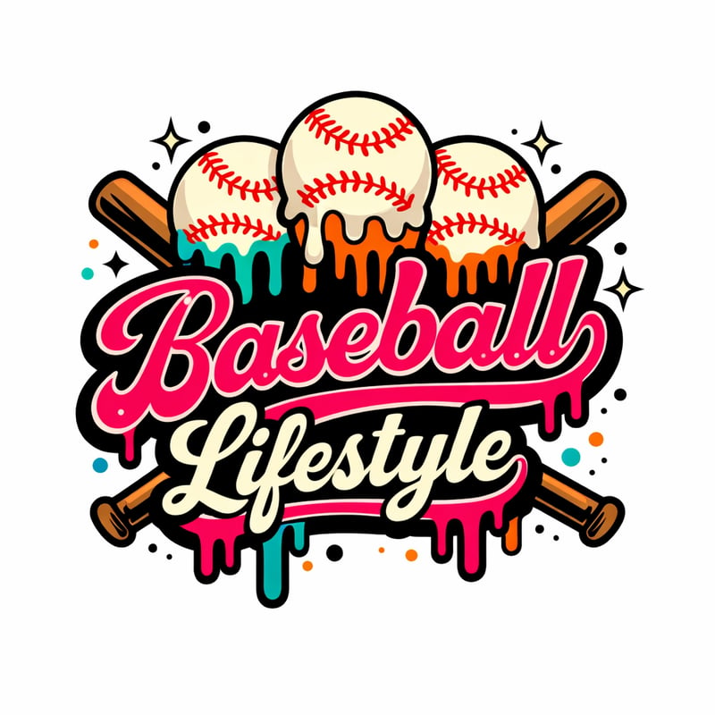 Baseball Lifestyle Drip T-Shirt Design