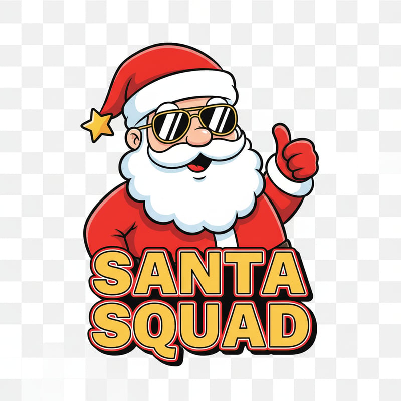 Cute Santa Squad Family T-Shirt Design
