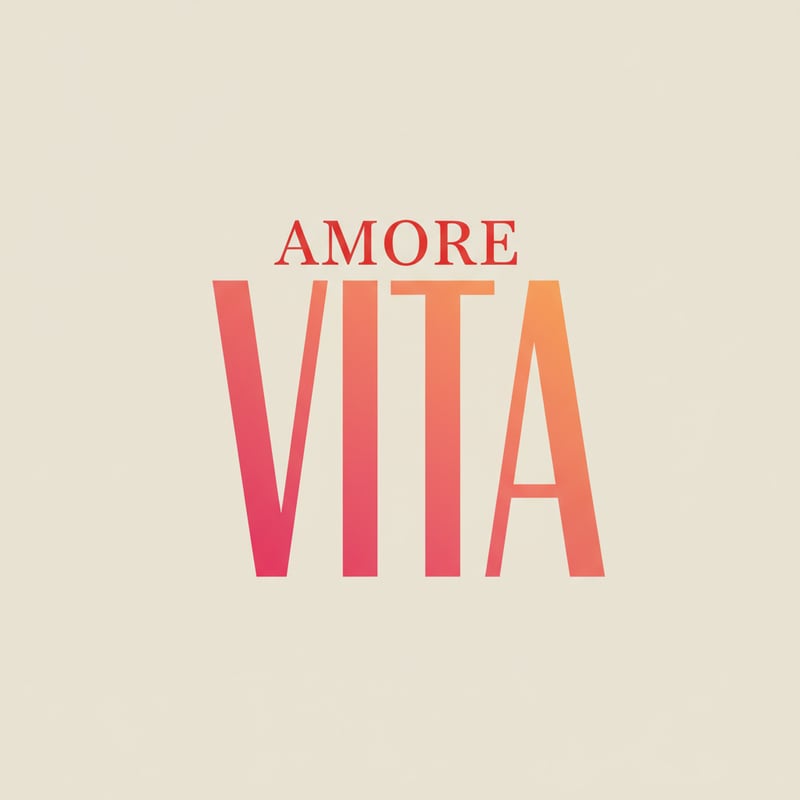 Bold Typographic Design with VITA and AMORE
