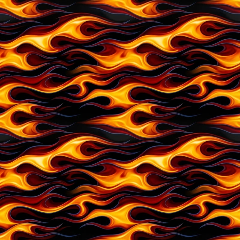 Ultra-Realistic Hot-Rod Flame Pattern
