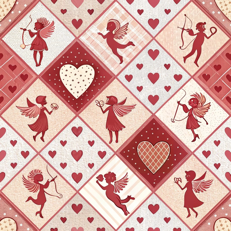 Valentine's Day Checkerboard Design