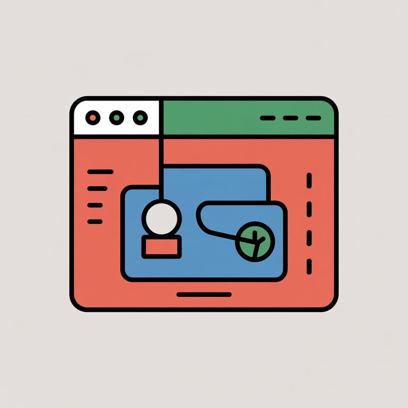 Minimalistic Flat Design Clone Icon