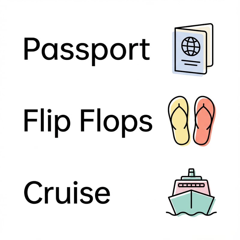 Minimalist Travel Icons Design