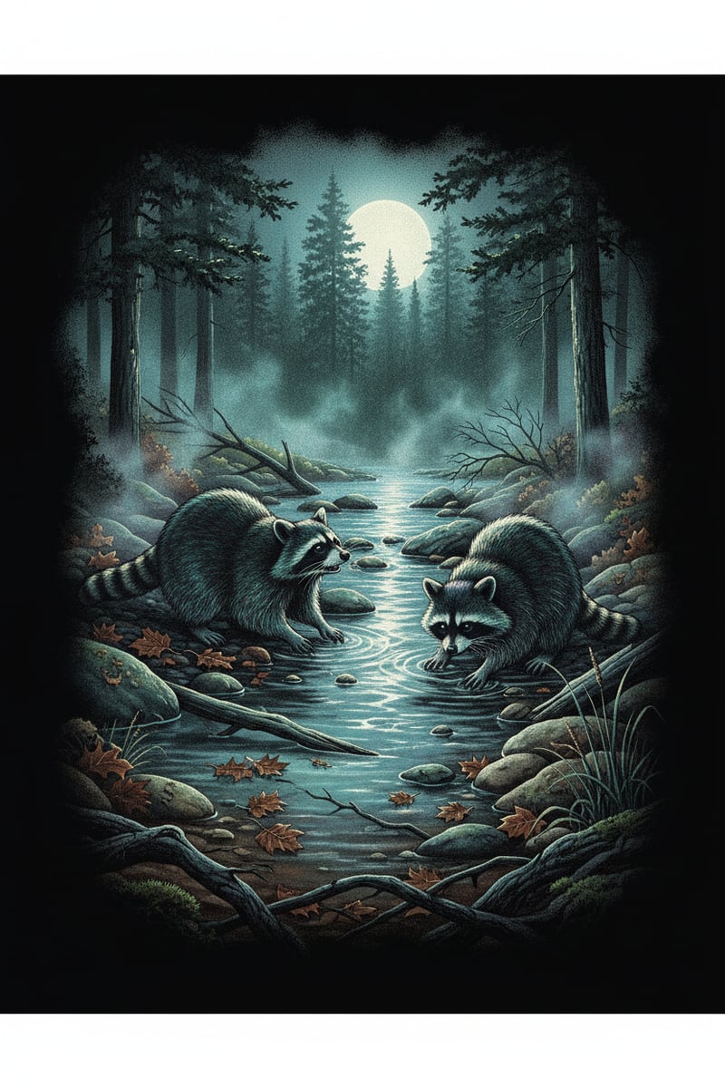 Vintage 1990s Airbrush Wildlife Art
