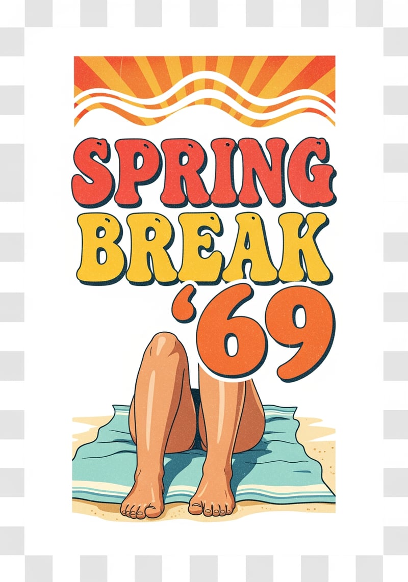1969 Spring Break Florida Souvenir