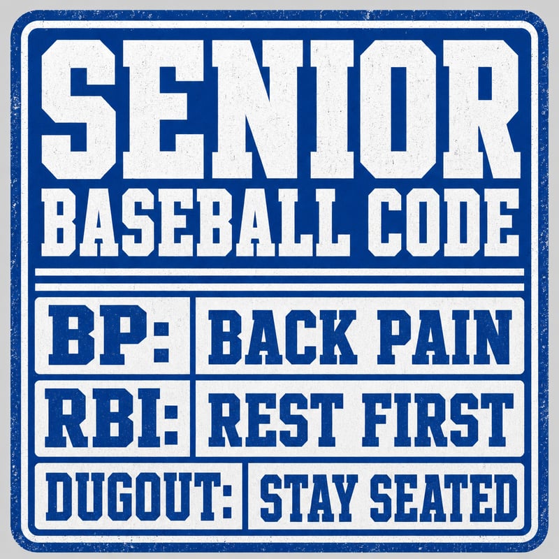 Senior Baseball Code T-Shirt Design